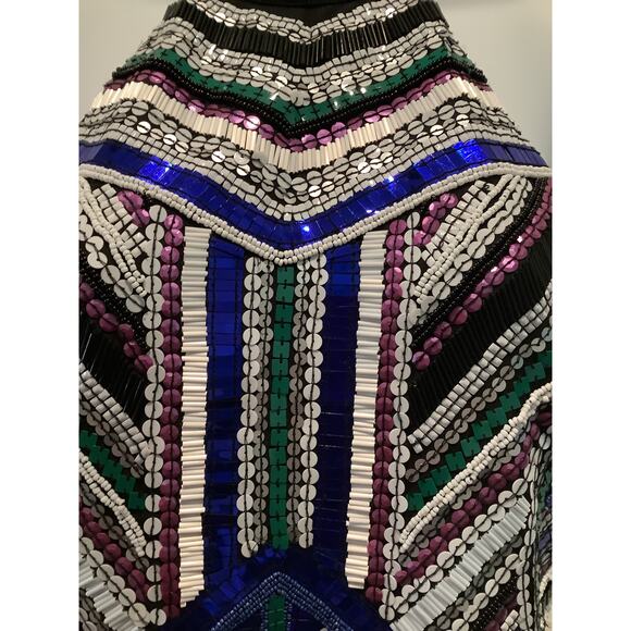 NBD X NAVEN SLEEVELESS HALTER STYLE BEADED DRESS S - Picture 4 of 6
